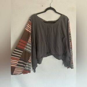 We the free wide sleeve top